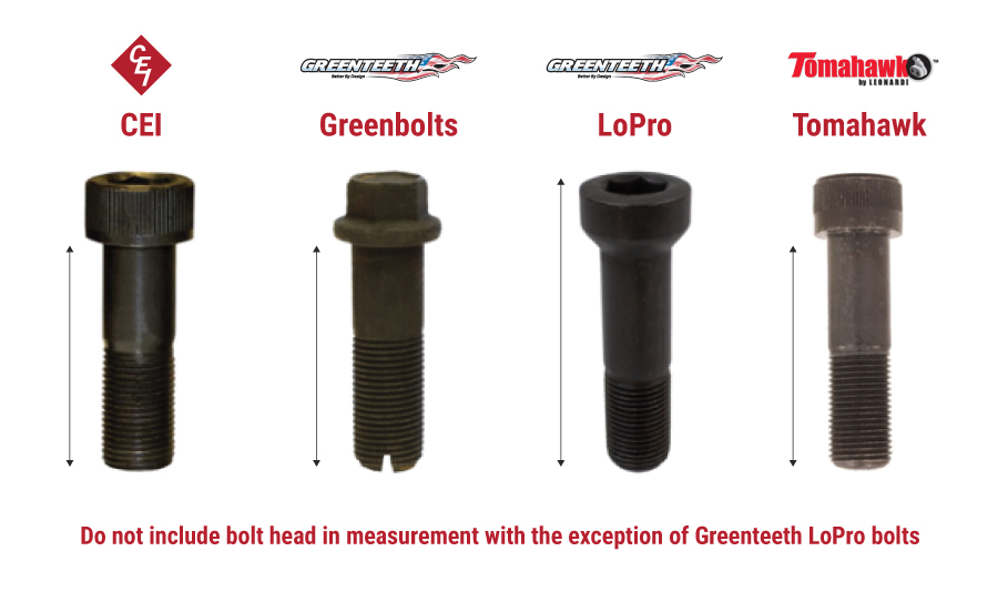 bolt measurement shank head rules