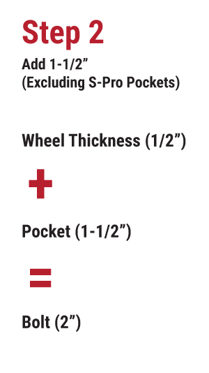 bolt measurement step two cei pockets
