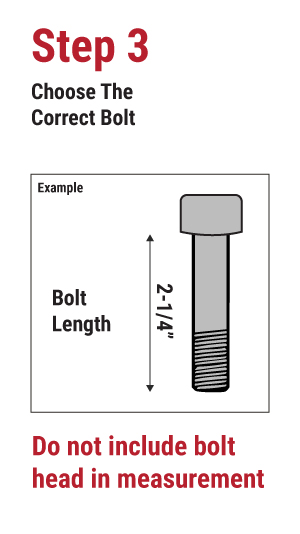 bolt measurement step three SPRO pockets