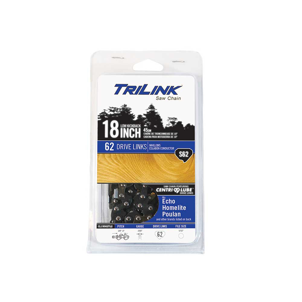 TriLink | Saw Chain | 18 In. | 62 DL | 3/8 In. LP | .050 In. | Semi ...