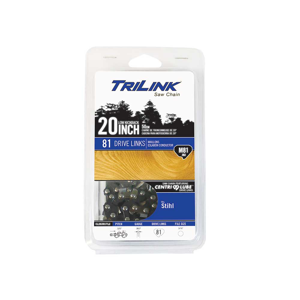 TriLink | Saw Chain | 20 In. | 81 DL | .325 In. | .063 In. | Semi ...