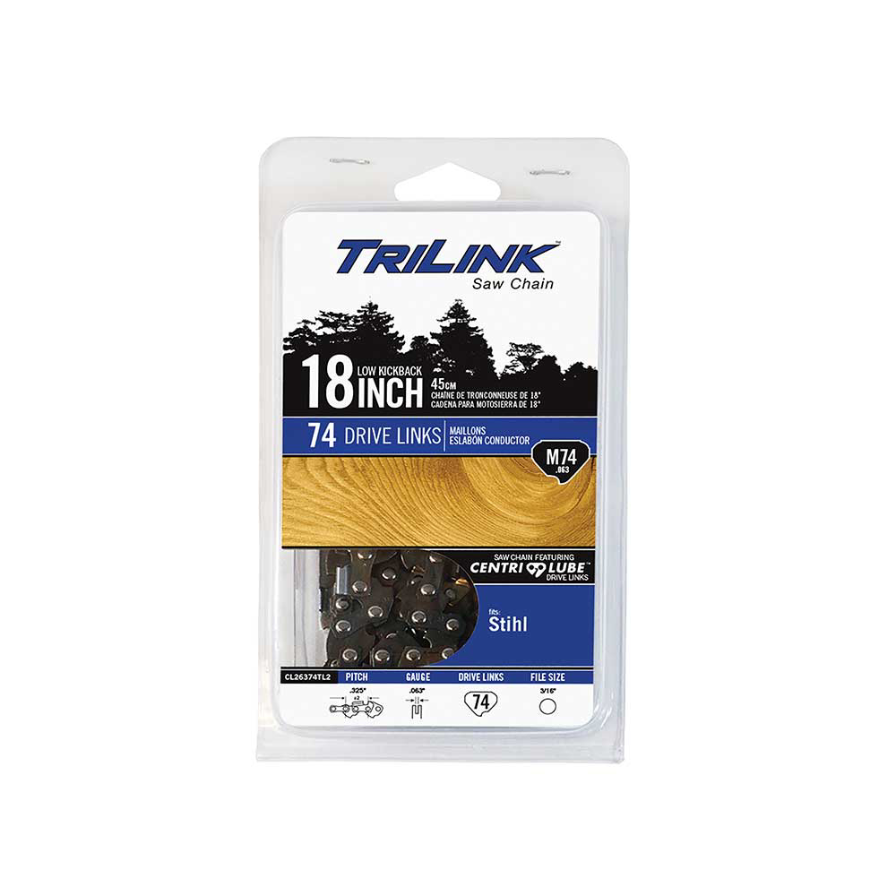 TriLink | Saw Chain | 18 In. | 74 DL | .325 In. | .063 In. | Semi ...