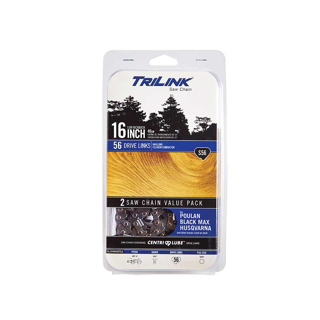 Picture of TriLink | Saw Chain | 16 In. | 56 DL | 3/8 In. LP | .050 In. | Semi-Chisel Reduced Kickback | 2 Pack