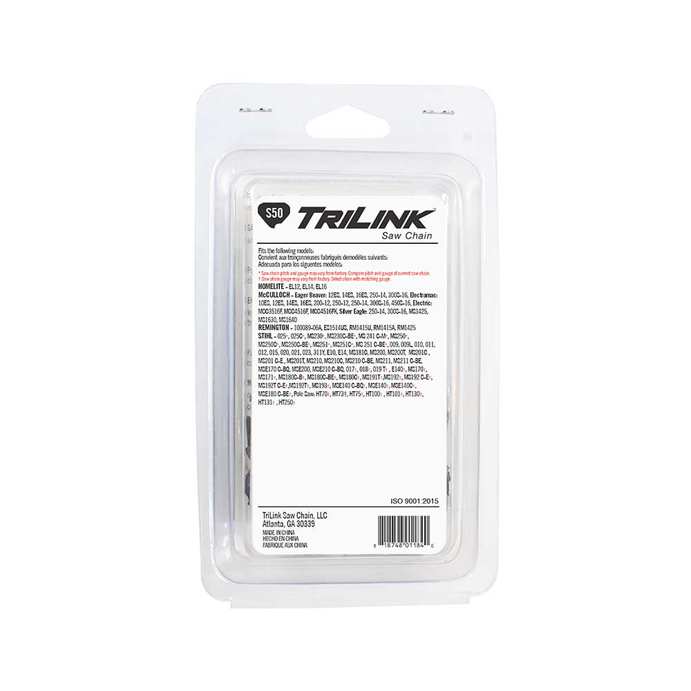 TriLink | Saw Chain | 14 In. | 50 DL | 3/8 In. LP | .050 In. | Semi ...