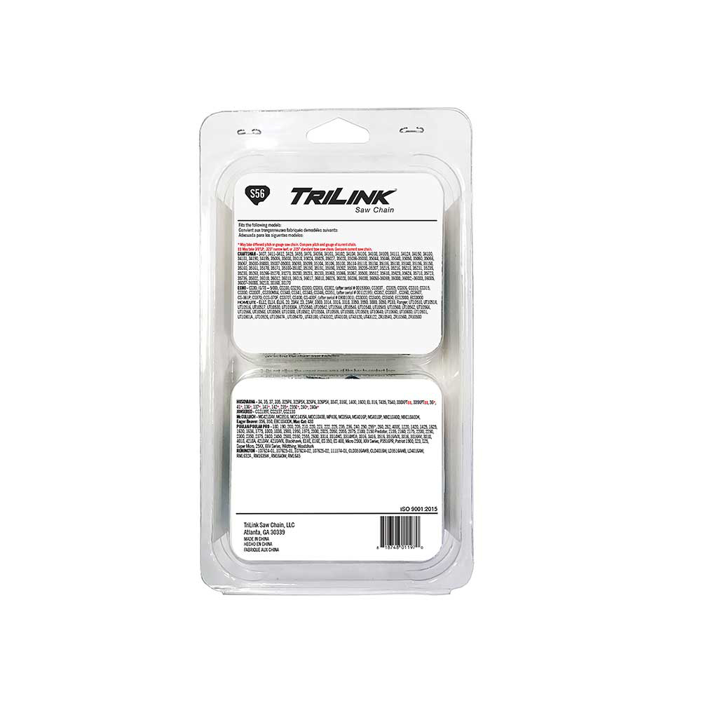 TriLink | Saw Chain | 16 In. | 56 DL | 3/8 In. LP | .050 In. | Semi ...